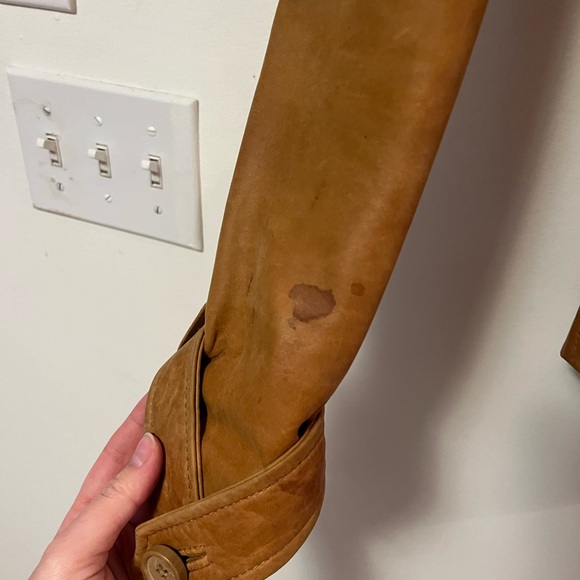 Zara Cognac Leather Jacket - Picture 6 of 6